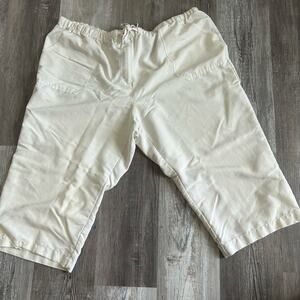 Caribbean Joe Cream Elastic Waist Pants Plus Size 2X Rayon Casual